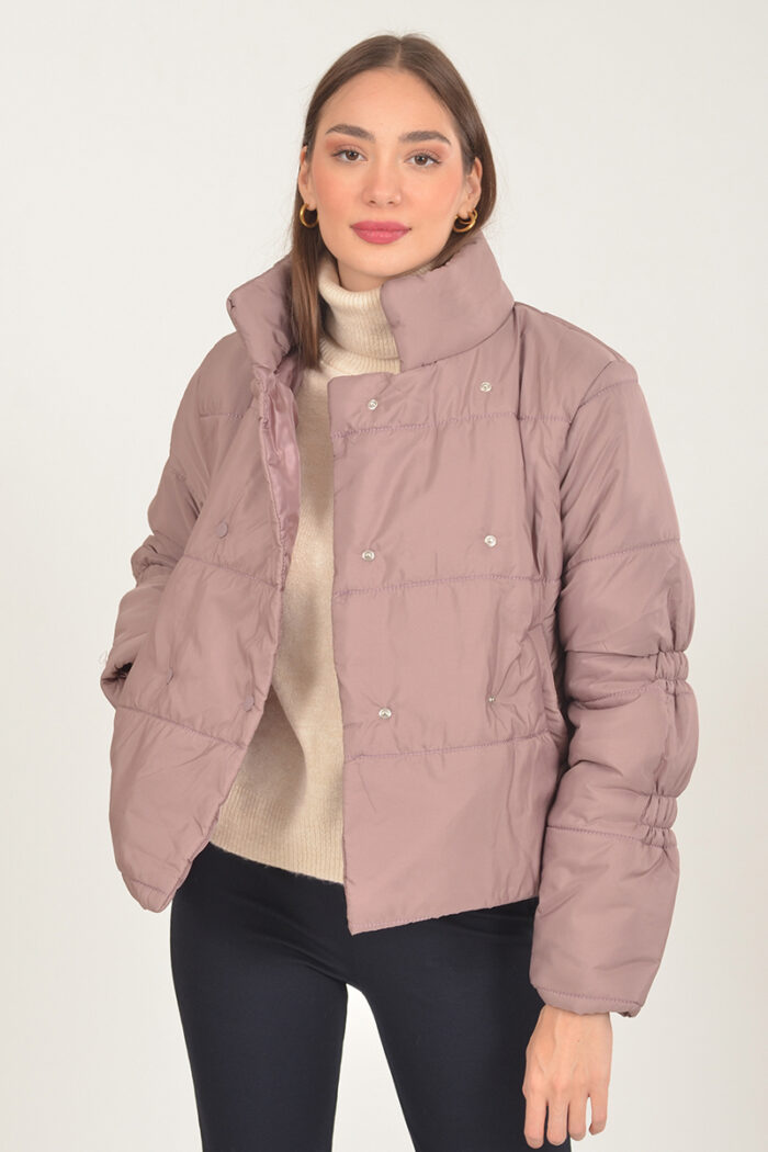 Μπουφάν puffer με κουμπιά - Image 1
