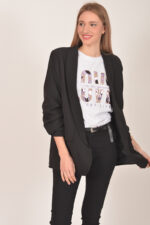 Σακάκι blazer με σούρες