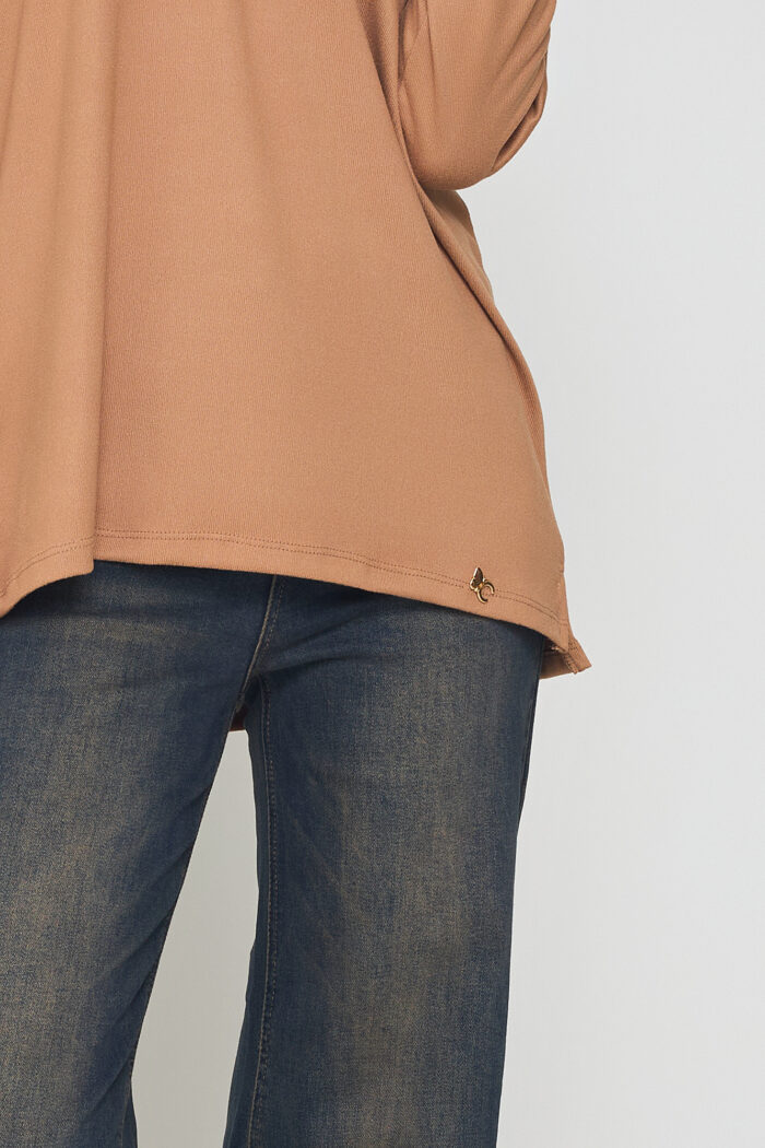 Μπλούζα V oversized πλεκτή essentials - Image 3