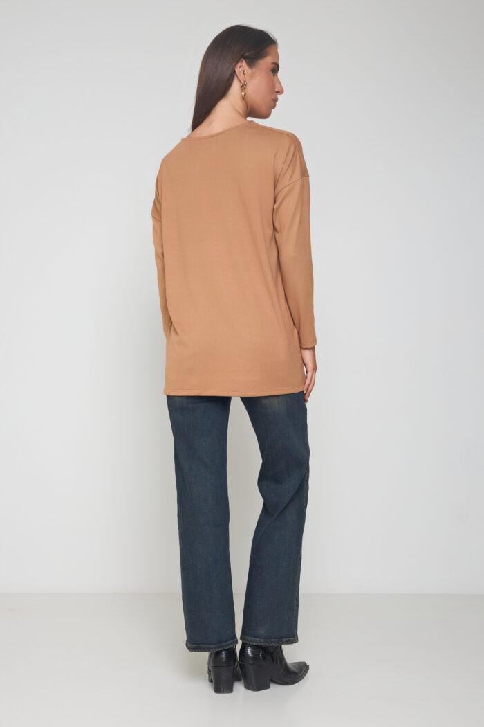Μπλούζα V oversized πλεκτή essentials - Image 4