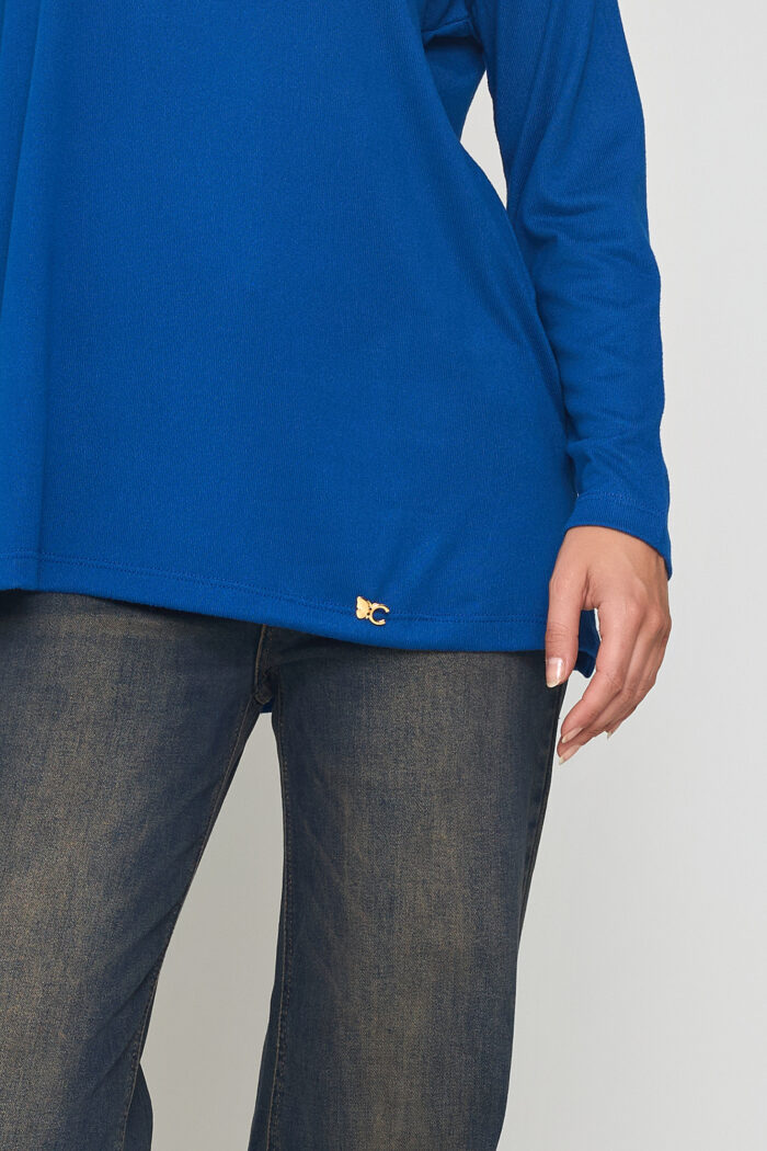 Μπλούζα V oversized πλεκτή essentials - Image 2