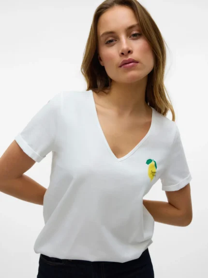 T-Shirt με τύπωμα λεμόνι