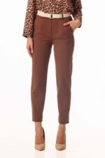 Παντελόνι υφασμάτινο με ζώνη - Image 2